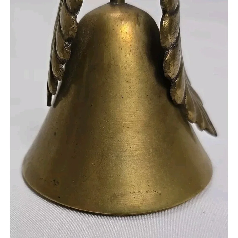 VINTAGE Brass Pear Lid/Top ONLY, Trinket Box,‎ Screw Top, Two Leaves On Stem